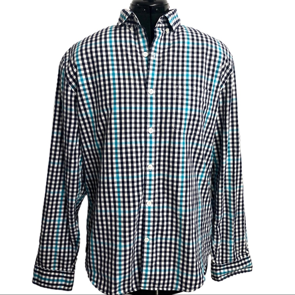 Express | Multicolor Check Button Down Shirt | L - image 1